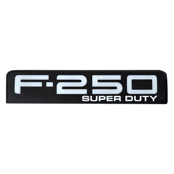Recon® - "F-250" Black Driver and Passenger Side Fender LED Emblem Kit