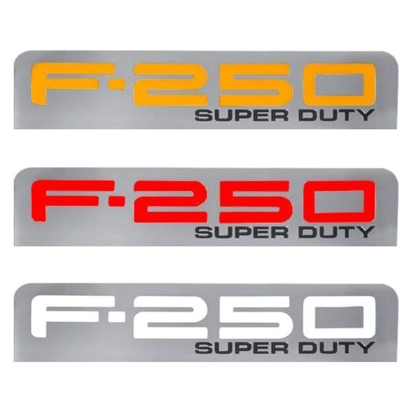 Recon® - "F-250" Chrome Driver and Passenger Side Fender LED Emblem Kit