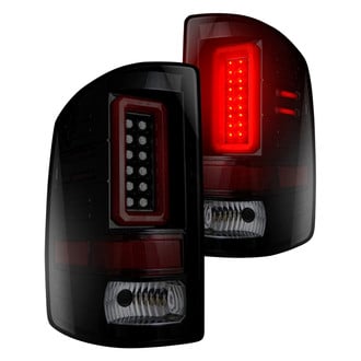 Recon® - Driver and Passenger Side Black/Smoke Fiber Optic LED Tail Lights