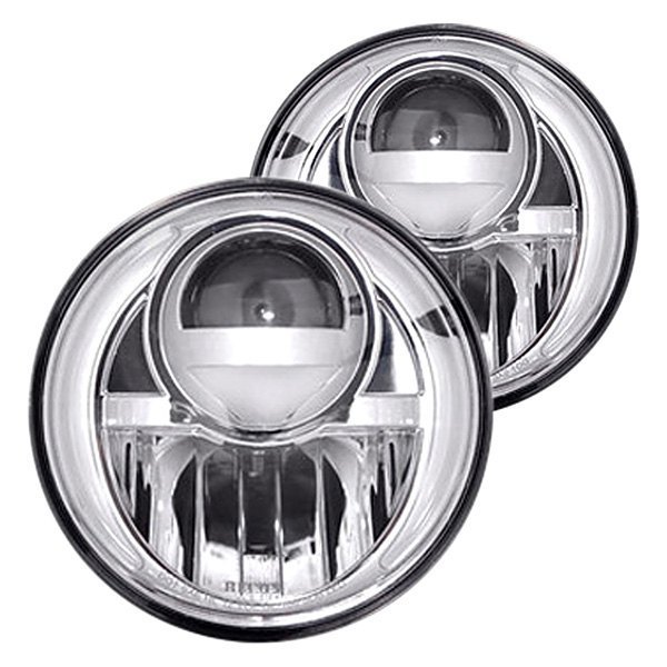 Recon® - 7" Round Chrome Projector LED Headlights