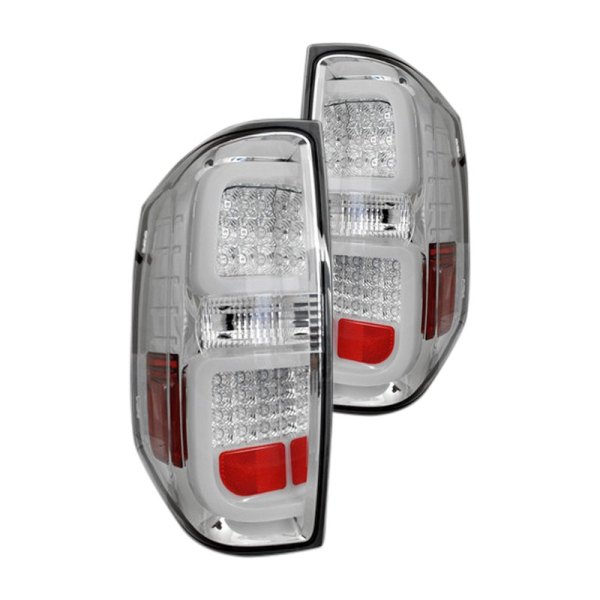Recon® - Chrome Fiber Optic LED Tail Lights, Toyota Tundra