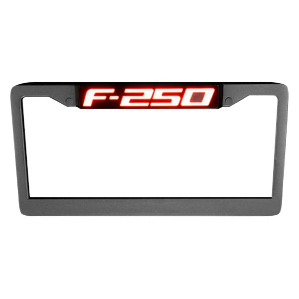 Recon® - Billet License Plate Frame with Ford F-250 Logo