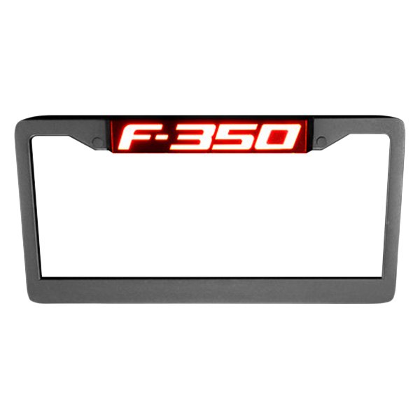Recon® - Billet License Plate Frame with Ford F-350 Logo