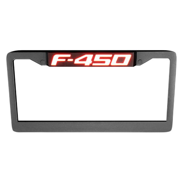 Recon® - Billet License Plate Frame with Ford F-450 Logo