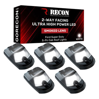 Recon® - Front and Rear Black Smoke LED Cab Roof Lights