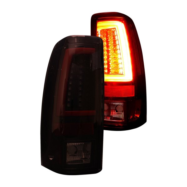 Recon® - Black Dark Red/Smoke Fiber Optic LED Tail Lights
