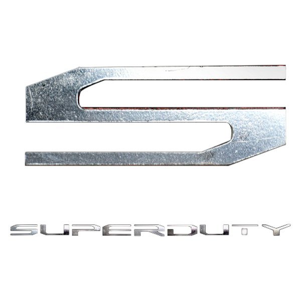 Recon® - "Super Duty" Chrome Hood/Tailgate/Interior Lettering Kit