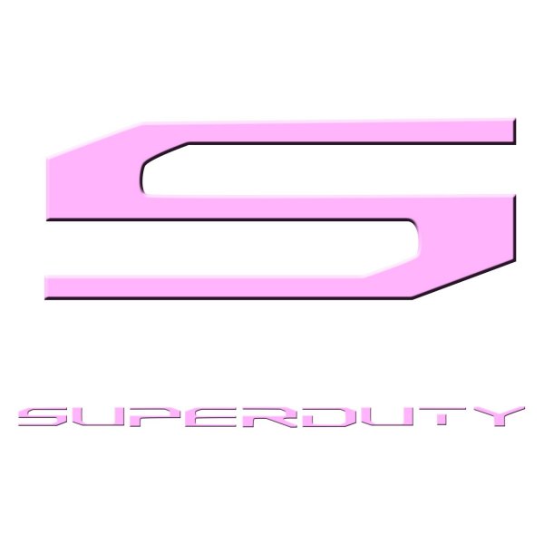 Recon® - "Super Duty" Pink Hood/Tailgate/Interior Lettering Kit
