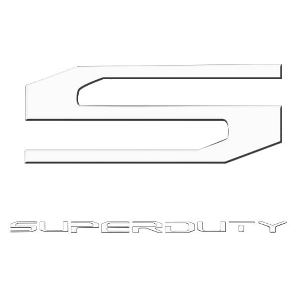 Recon® - "Super Duty" White Hood/Tailgate/Interior Lettering Kit