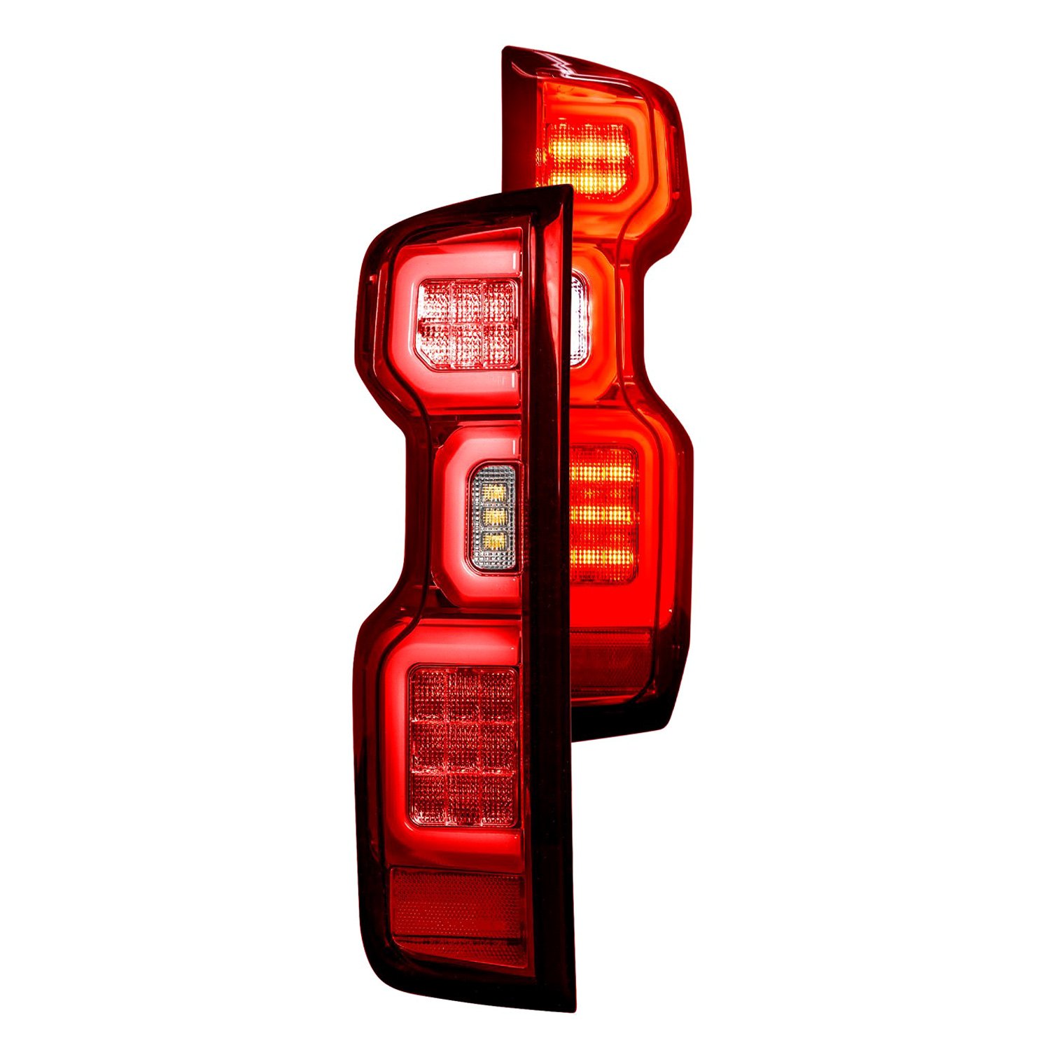 Recon® Chevy Silverado 1500 with Factory Halogen Tail Lights 2020 Red