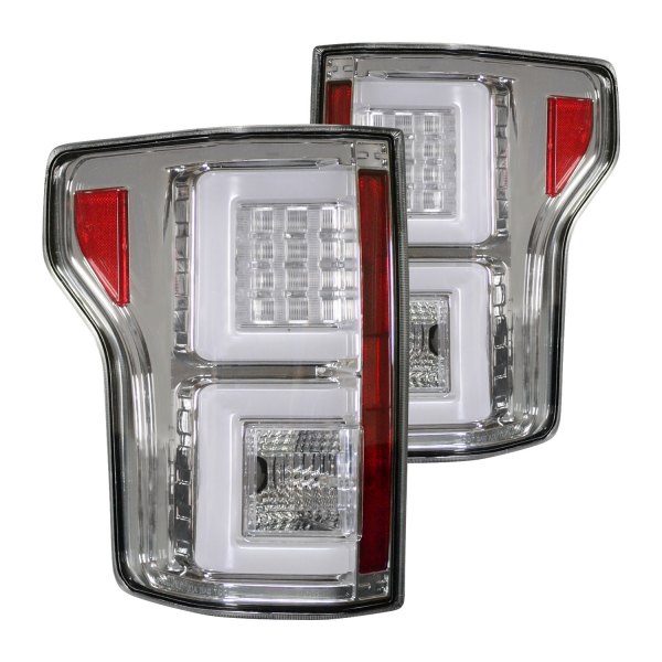 Recon® - Clear Fiber Optic LED Tail Lights, Ford F-150