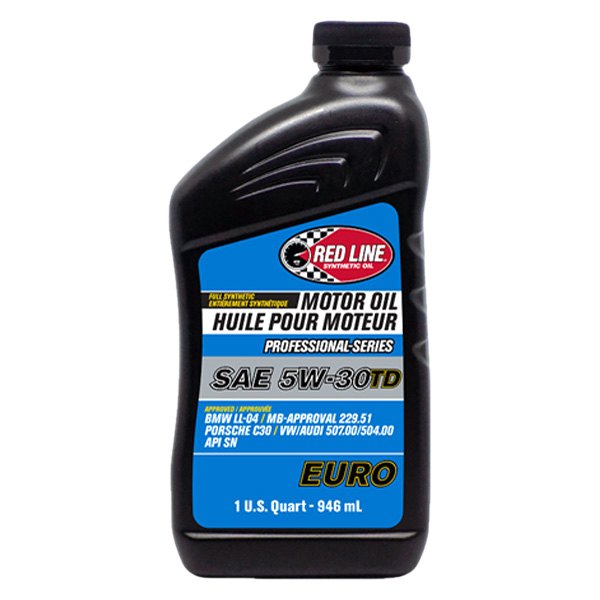Red Line® - Professional Series TD Euro SAE 5W-30 Full Synthetic Motor Oil, 1 Quart