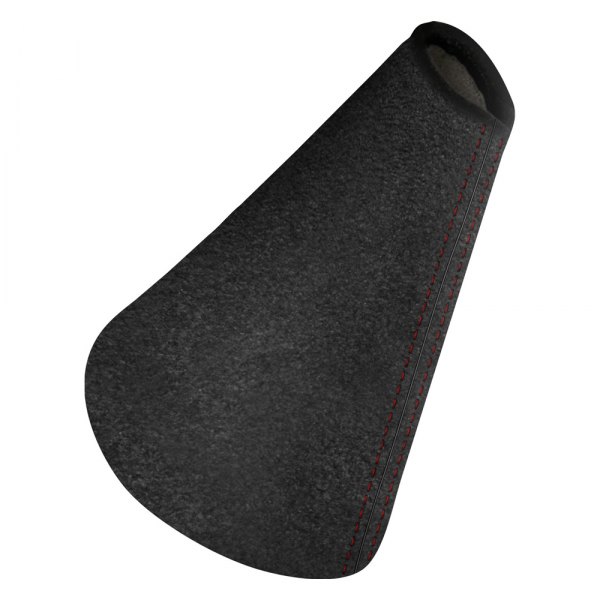  Redline Goods® - Alcantara Black E-Brake Boot with Charcoal Stitching