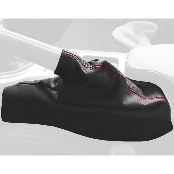  Redline Goods® - Solid Leather Medium Gray E-Brake Boot with Dark Blue Stitching