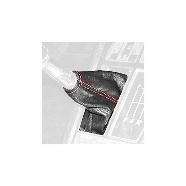  Redline Goods® - Carbon Fiber Vinyl Black Shift Boot with Violety Blue Stitching