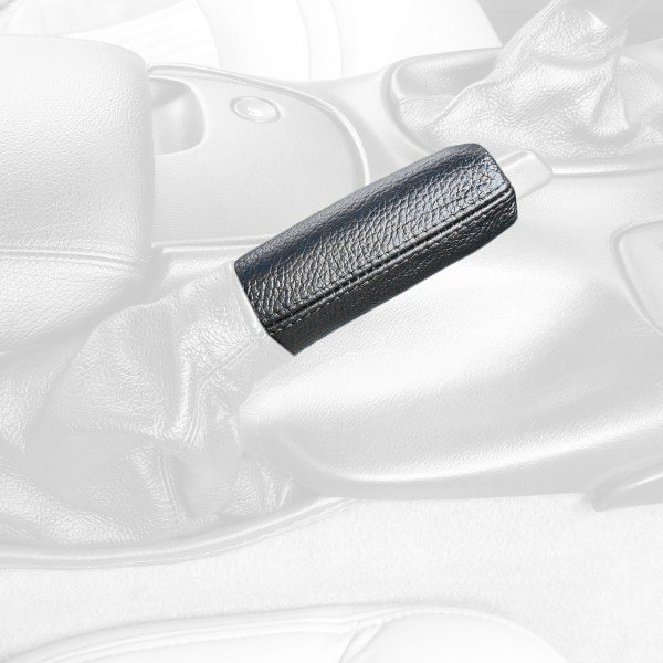  Redline Goods® - Perforated Leather Charcoal E-Brake Handle Cover with Sierra Stitching