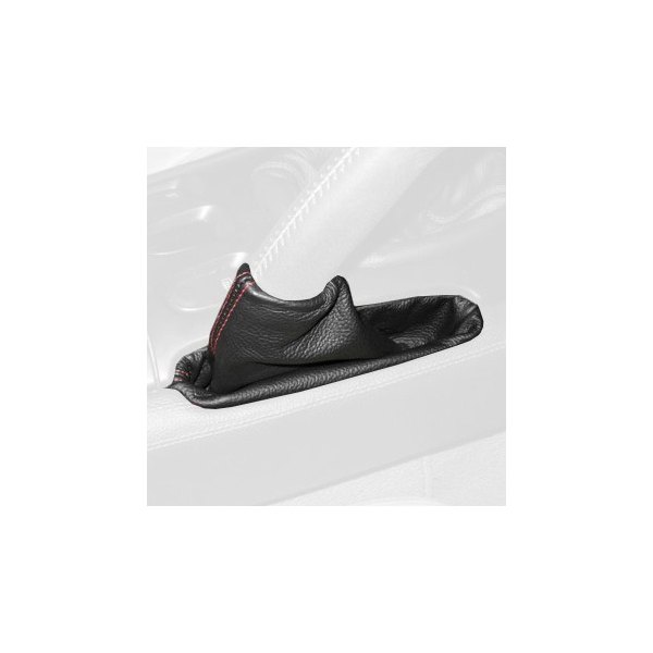  Redline Goods® - Perforated Leather Hazelnut E-Brake Boot with Saddle Stitching