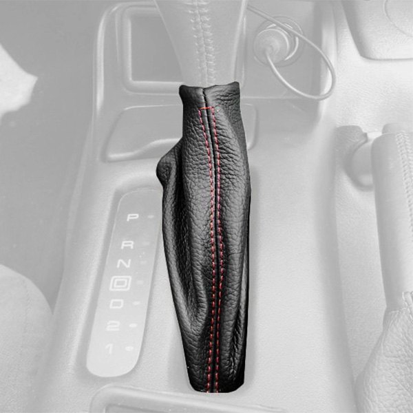  Redline Goods® - Solid Leather Charcoal Shift Boot with Taupe Stitching