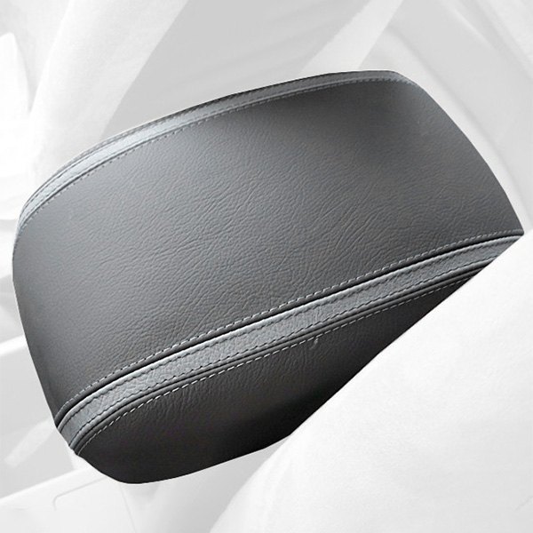 Redline Goods® Forester09armrestSilvCFTan Center Console Armrest Cover