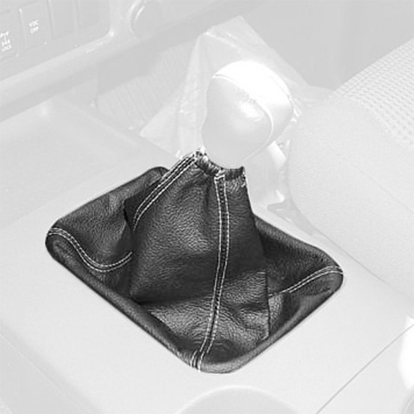  Redline Goods® - Solid Leather Light Gray Shift Boot with Brown Stitching