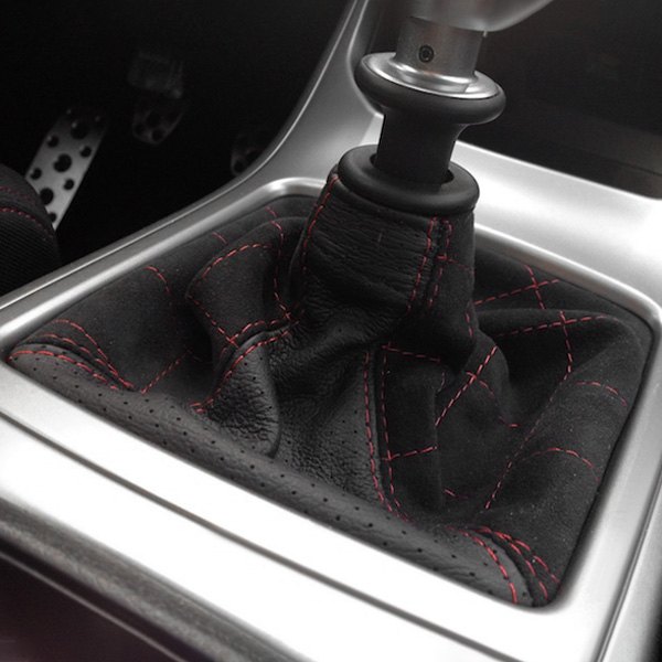  Redline Goods® - Alcantara Dark Charcoal Shift Boot with Oyster Stitching