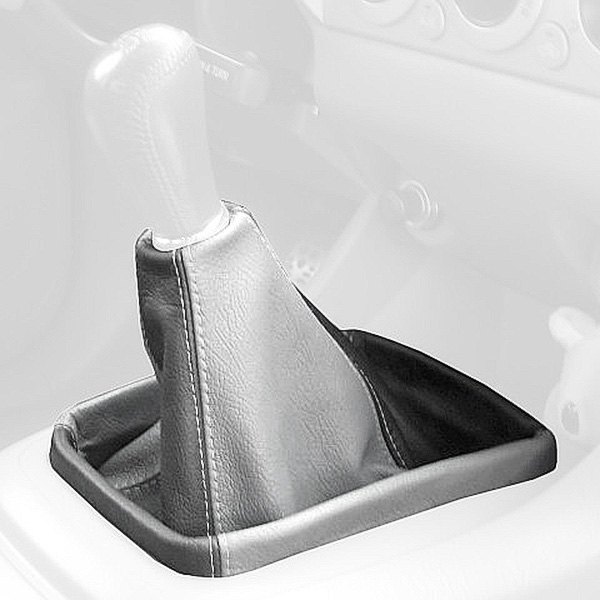  Redline Goods® - Solid Leather Light Gray Shift Boot with Oyster Stitching