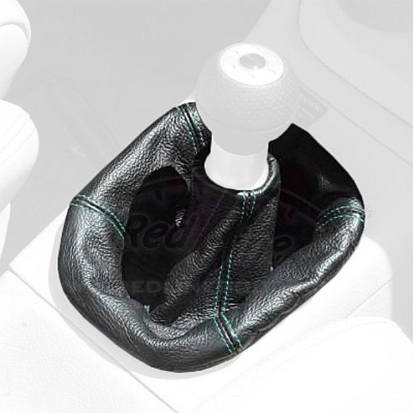  Redline Goods® - Alcantara Black Shift Boot with Medium Green Stitching