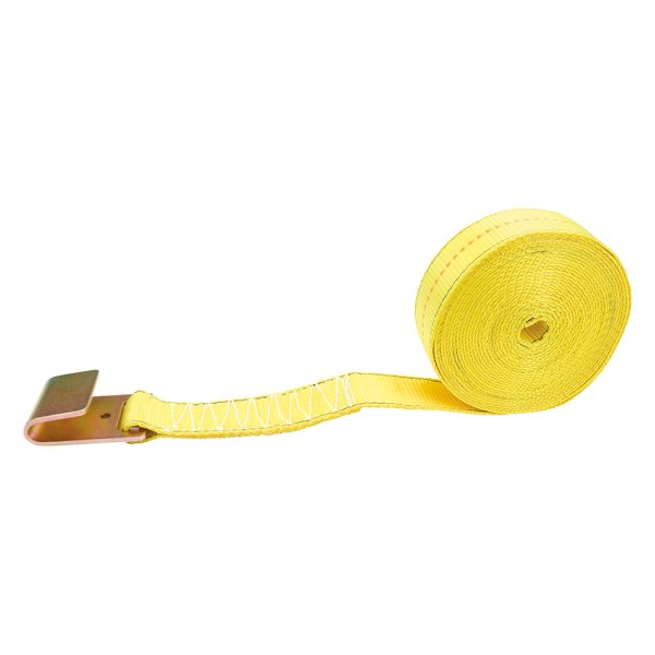 Reese Secure® - 2" x 30' Yellow Winch Strap With Flat Hooks