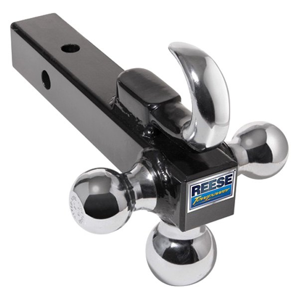 Reese Towpower® - Towing Tri-Ball Ball Mount with Chrome Tow Hook