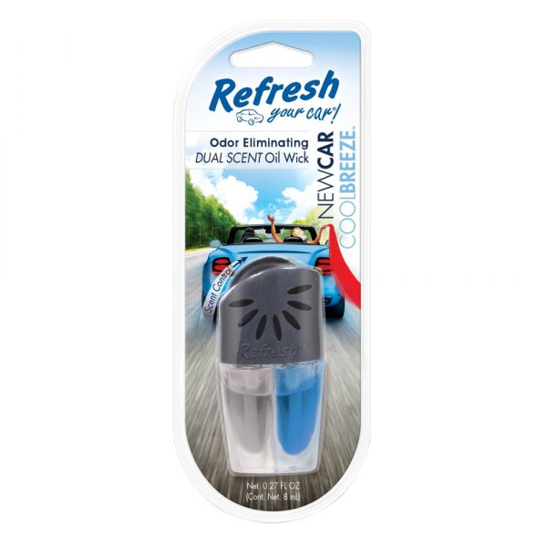 Refresh® - Dual Vent Wick New Car/Cool Breeze Air Freshener