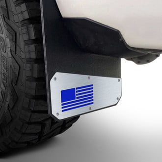 Rek Gen® - Merica Brushed Mud Flaps with Blue Logo