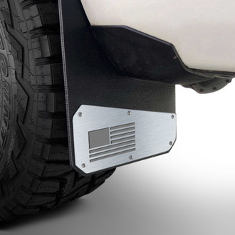 Rek Gen® - Merica Brushed Mud Flaps with Gray Logo