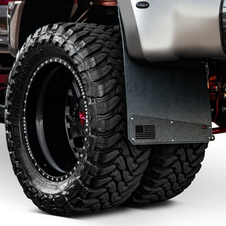 Rek Gen® - Merica Dually Black Armor Mud Flaps with Flag Logo