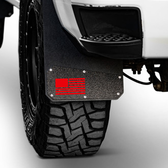 Rek Gen® - Merica Mud Flaps with Hot Rod Red Flag Logo