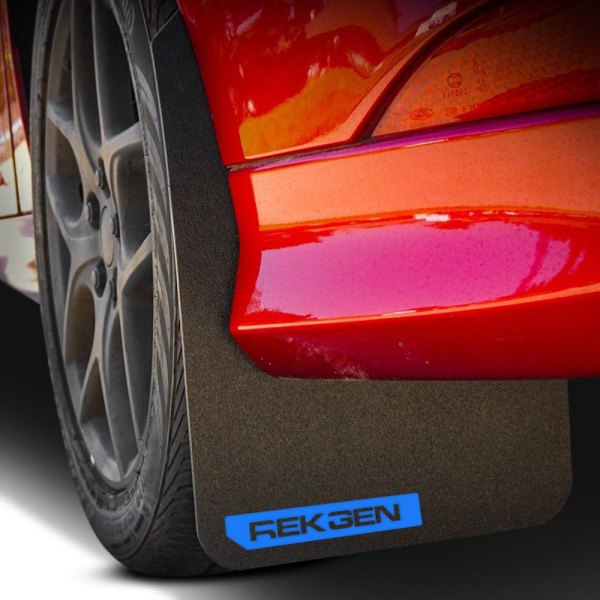  Rek Gen® - Rally Edition Custom Black Mud Flaps with Blue Rek Gen Logo