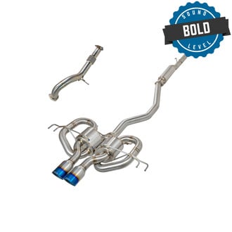 Remark® - Sports Touring Titanium Cat-Back Exhaust with Front Pipe