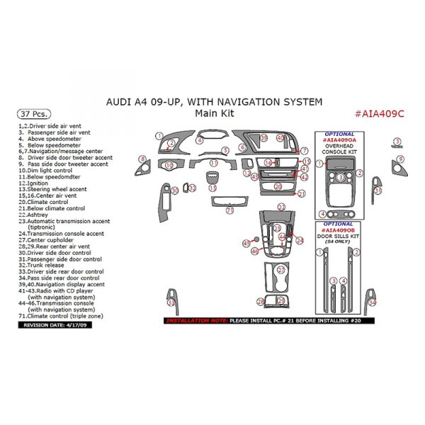 Remin® - Main Dash Kit (37 Pcs)