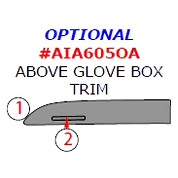 Remin® - Above Glove Box Trim Upgrade Kit (2 Pcs)