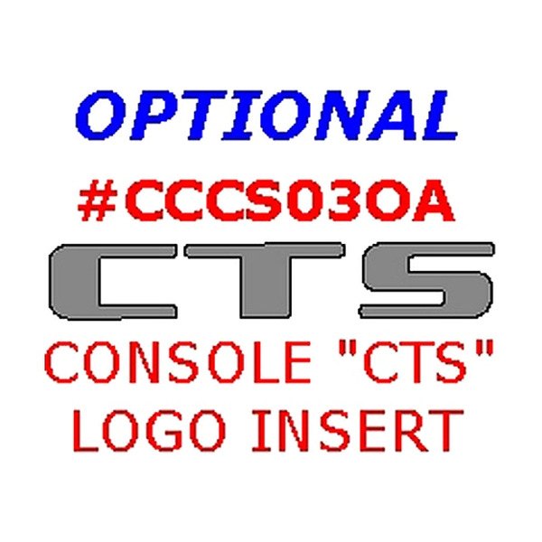 Remin® - Console "CTS" Logo Inserts Upgrade Kit (3 Pcs)