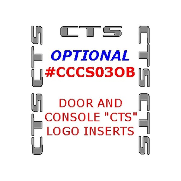 Remin® - Door and Console "CTS" Logo Inserts Upgrade Kit (15 Pcs)