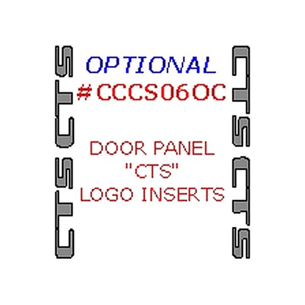 Remin® - Door and Console "CTS" Logo Inserts Upgrade Kit (12 Pcs)