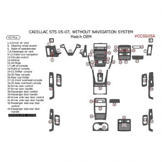 2005 cadillac sts dash kit