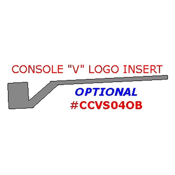 Remin® - Console "V" Logo Insert Upgrade Trim (1 Pc)