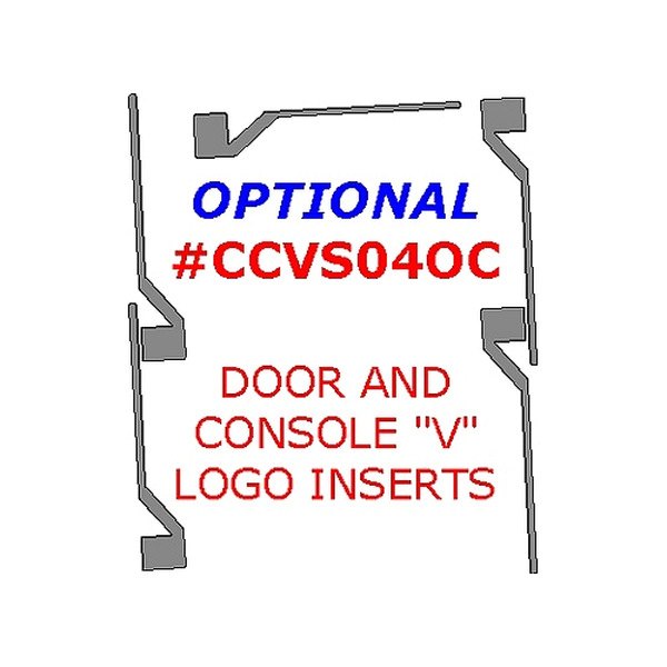 Remin® - Door and Console "V" Logo inserts Upgrade Kit (5 Pcs)