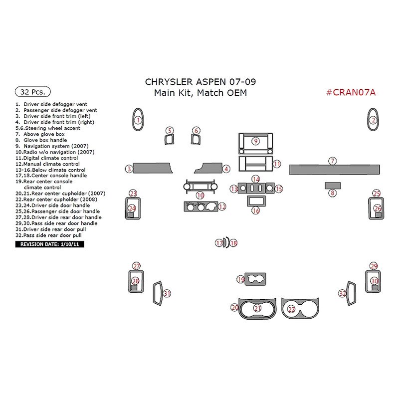 2007 Chrysler Aspen Accessories & Parts CARiD