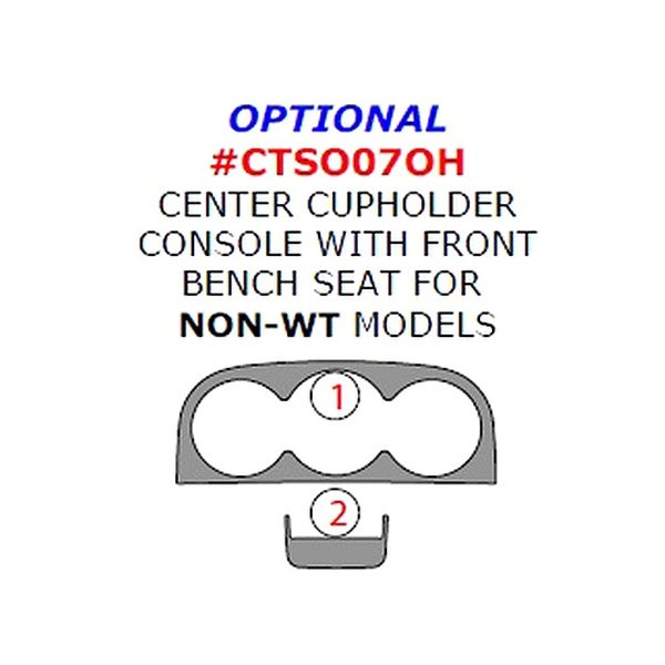 Remin® - Center Cupholder Console Upgrade Kit (2 Pcs)