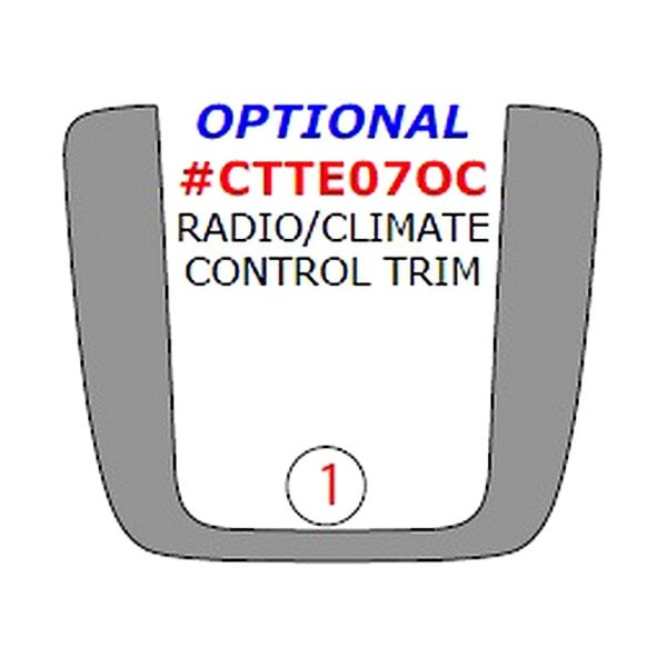 Remin® - Radio/Climate Control Console Upgrade Trim (1 Pc)