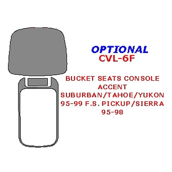 Remin® - Bucket Seats Console Upgrade Kit (3 Pcs)