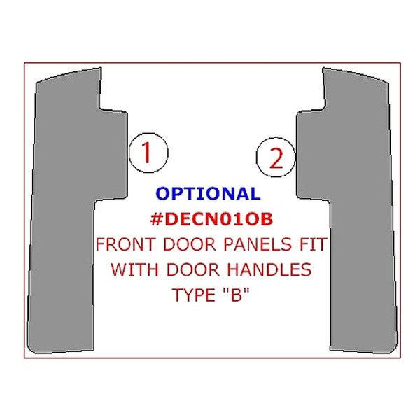 Remin® - Door Panels with Door Handles Type "B" Upgrade Kit (2 Pcs)