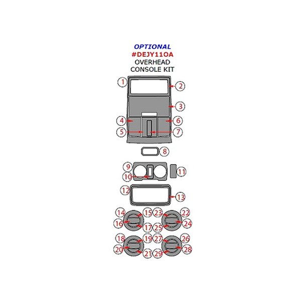 Remin® - Overhead Console Upgrade Kit (29 Pcs)